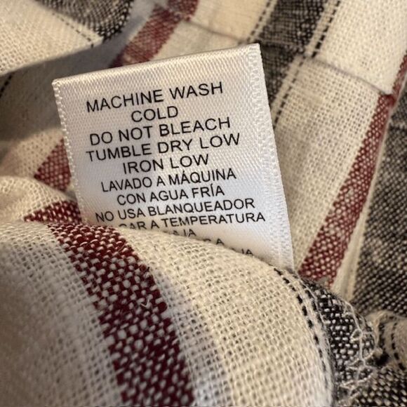 NWT Love Tree Linen Blend Short Romper Wrap Front Side Tie Hidden Zip Medium - Picture 8 of 12